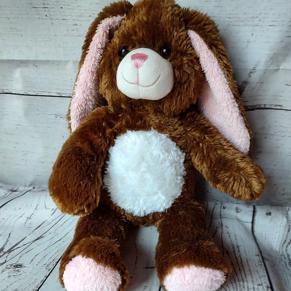 Brown Chocolate Bunny Plush Stuffed Animal 16' - Picture 1 of 6